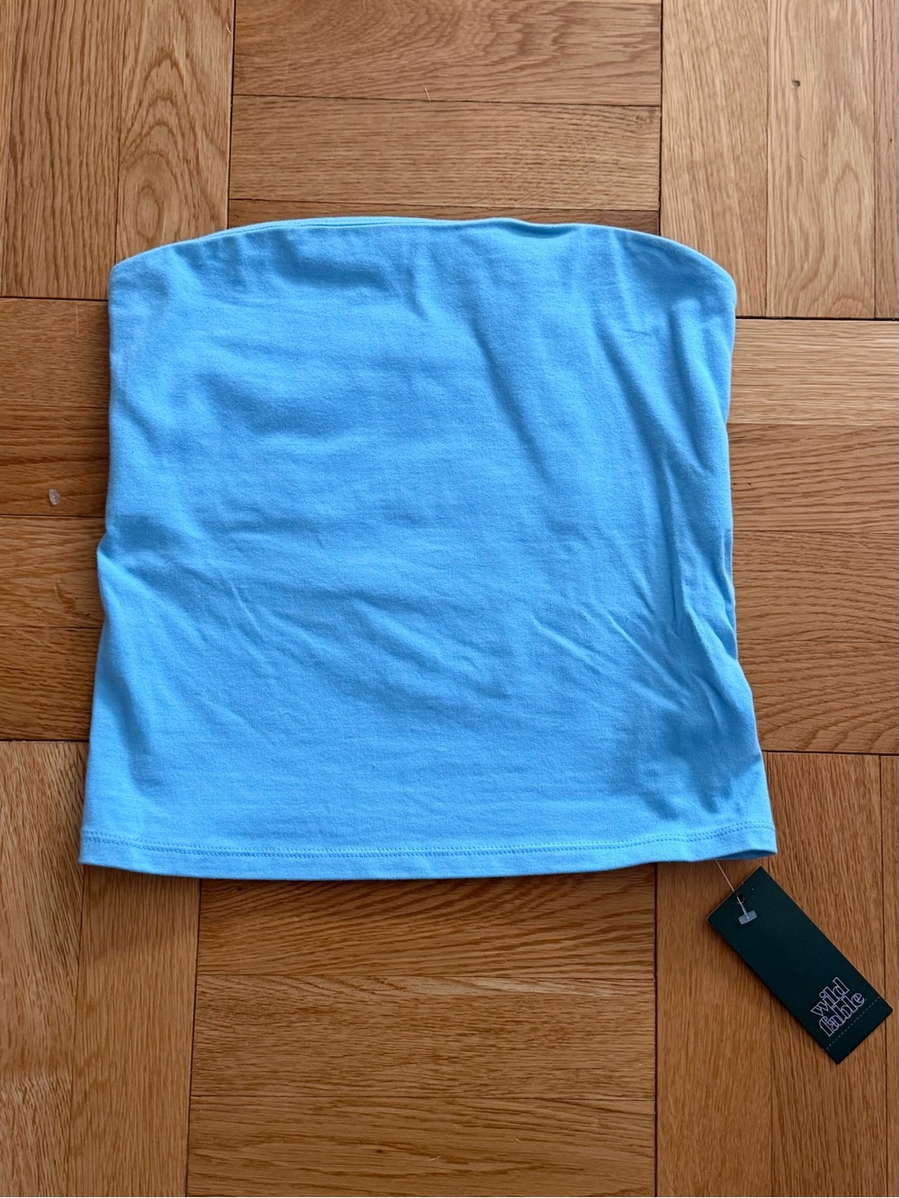 NWT S Wild Fable Light Blue Strapless Tube Top